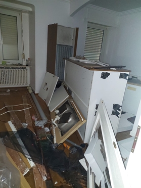 Cuisine désordonnée avant